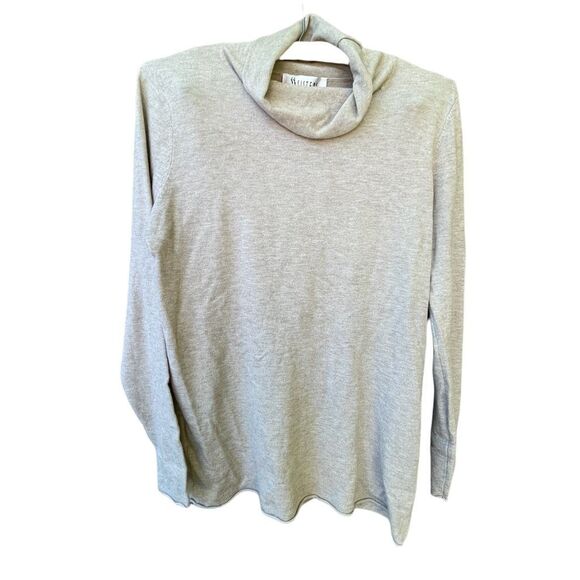 Sisters size M Taupe relaxed fit viscose blend closet staple preppy - Picture 2 of 7